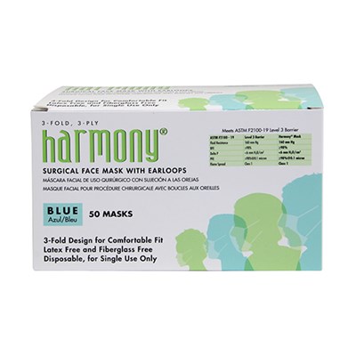 Harmony® Earloop Surgical Face Mask, Level 3