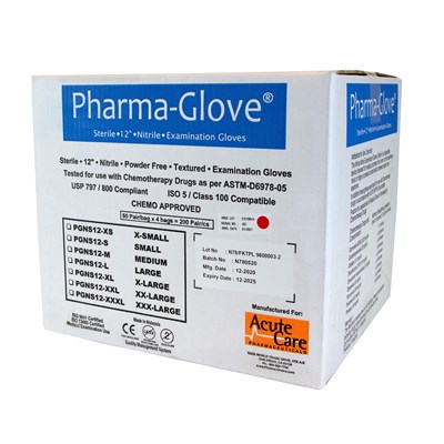 Pharma-Glove™ Sterile Nitrile 12″, ASTM Tested